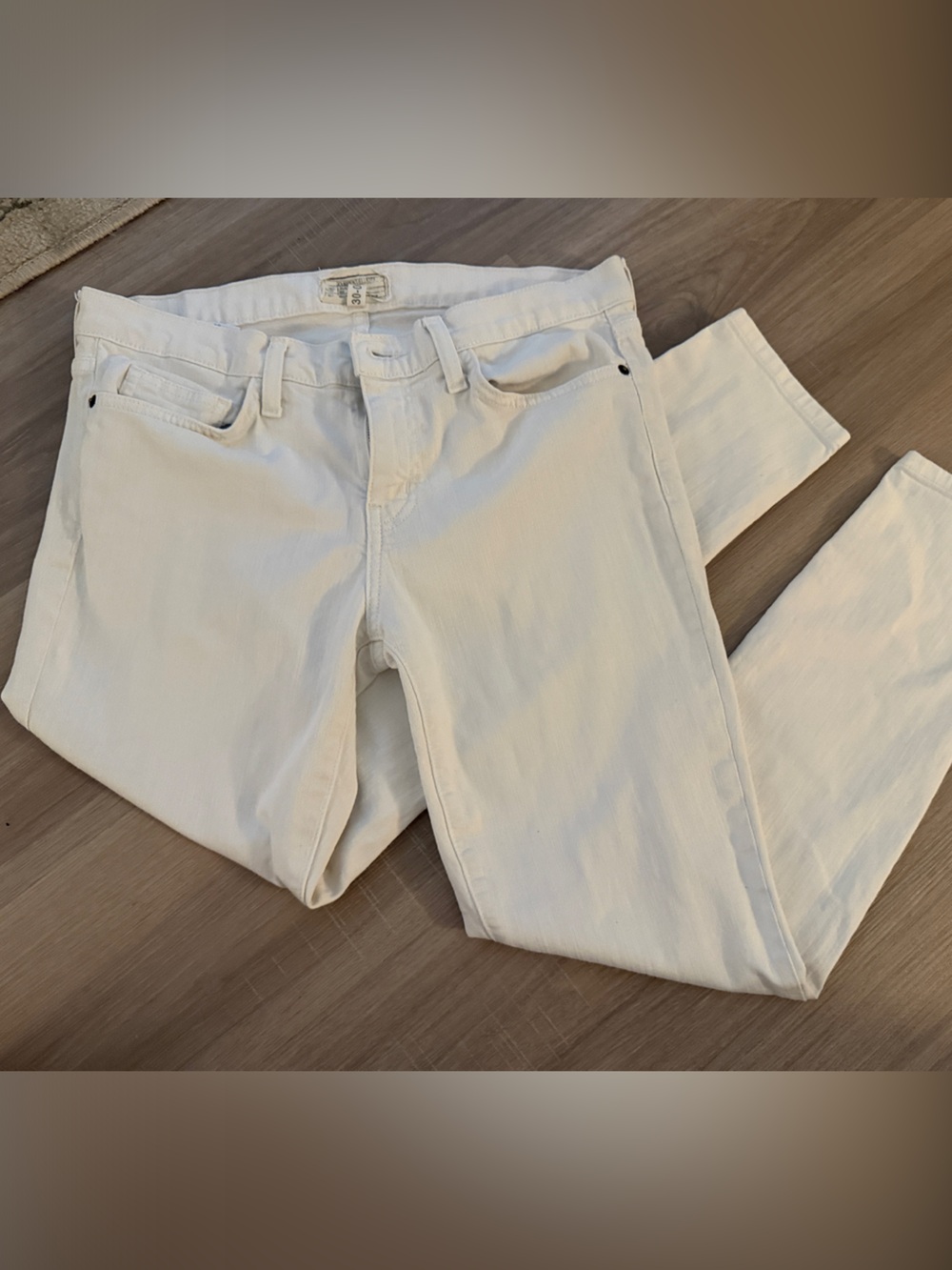 Current/Elliott Women’s White Stretch Jeans